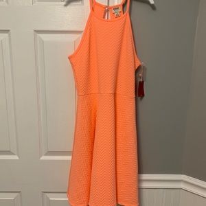Mossimo Supply Co. Orange Halter Tank Top Dress